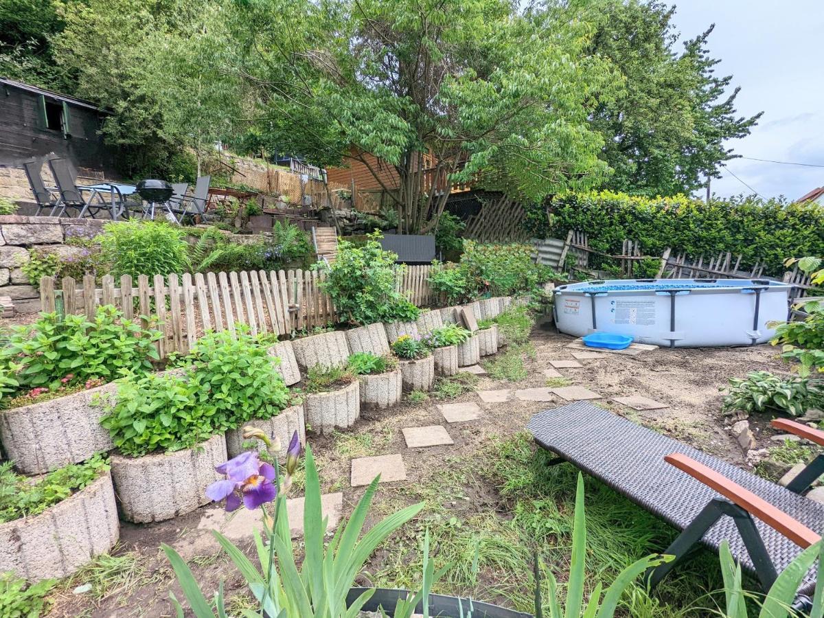 Urlaubsidylle mit Pool, Garten, Grill und Ausblick - R2 Rathmannsdorf Exterior foto